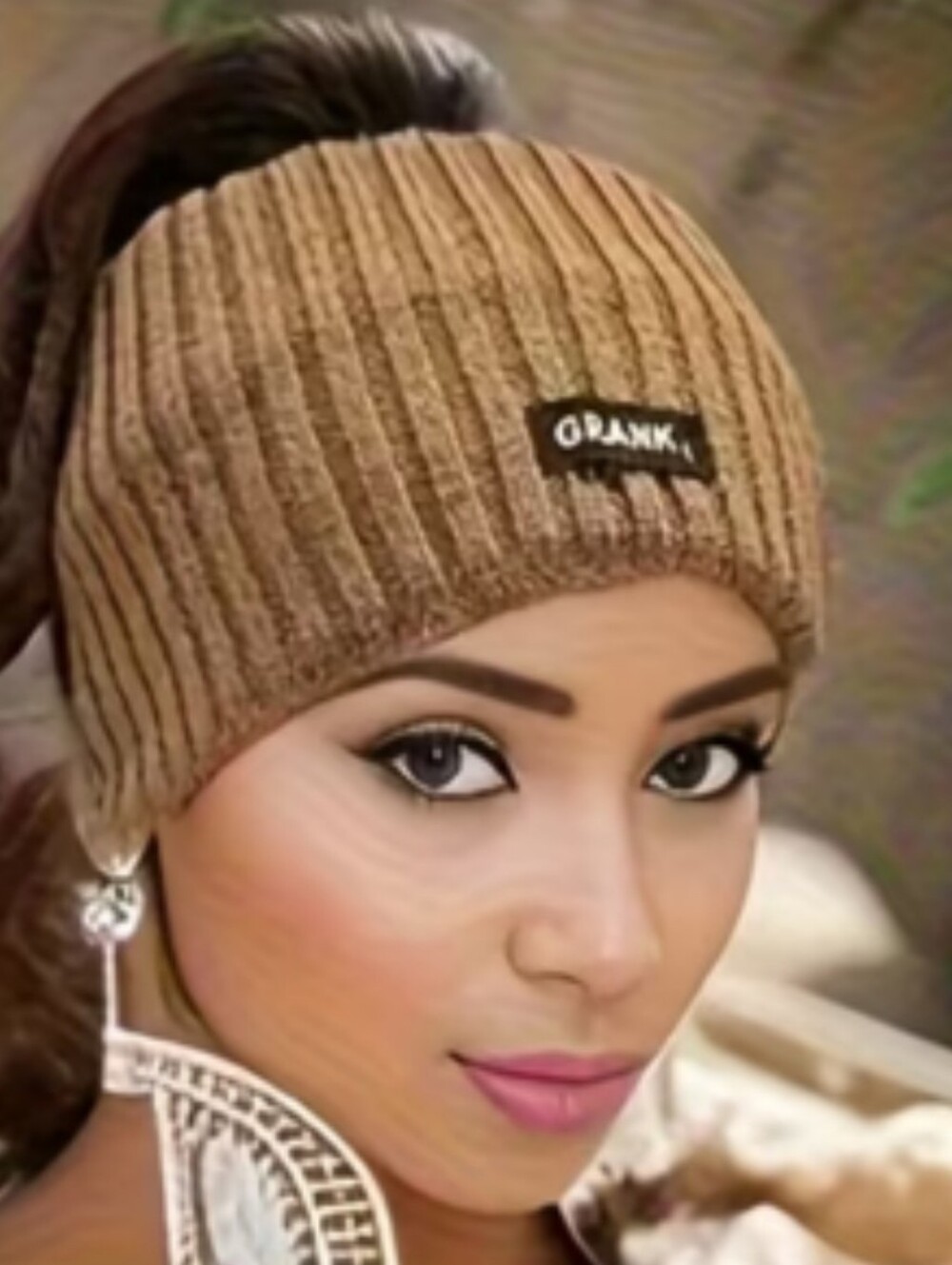 Kaki Ribbed Knit Headband — Cozy Winter Ear Warmer